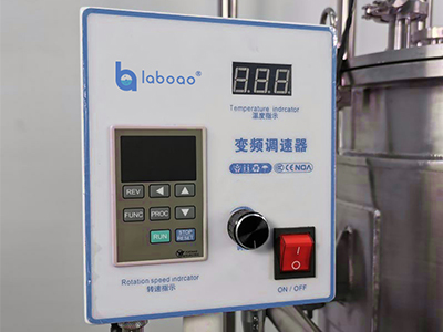 10L 50L 스테인리스 강 고체상 반응기 detail - 교반 패들의 속도는 실시간으로 표시되며 재료 점도 및 반응 요구 사항에 따라 조정할 수 있습니다.