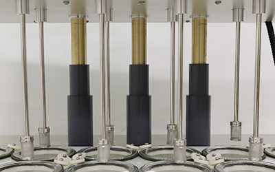 12 Vessel이있는 RC-12DS 용출 시험기 detail - 헤드가 자동으로 위아래로 움직입니다.